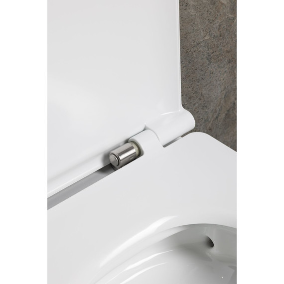 Унитаз подвесной безободковый Allen Brau Liberty 3 Tornado 4.33011.20 с тонкой крышкой микролифт (система смыва Торнадо) фото 15