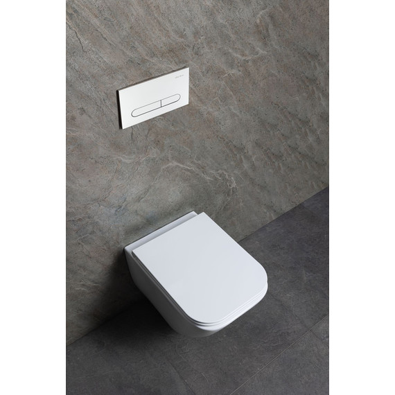 Унитаз подвесной безободковый Allen Brau Liberty 3 Tornado 4.33011.20 с тонкой крышкой микролифт (система смыва Торнадо) фото 23