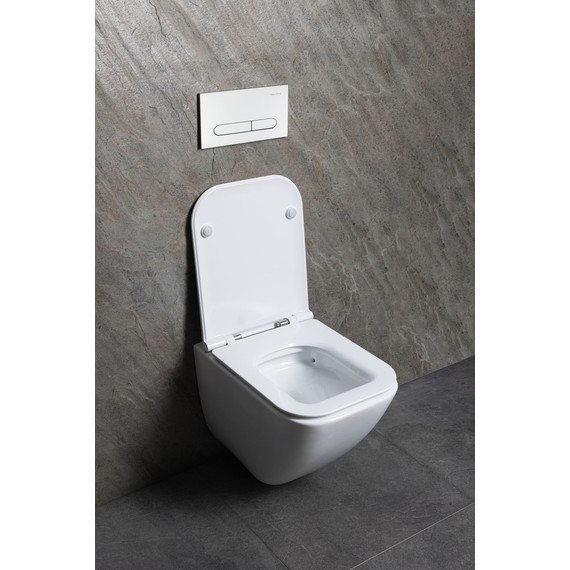 Унитаз подвесной безободковый Allen Brau Liberty 3 Tornado 4.33011.20 с тонкой крышкой микролифт (система смыва Торнадо) фото 19