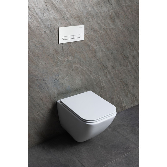 Унитаз подвесной безободковый Allen Brau Liberty 3 Tornado 4.33011.20 с тонкой крышкой микролифт (система смыва Торнадо) фото 24