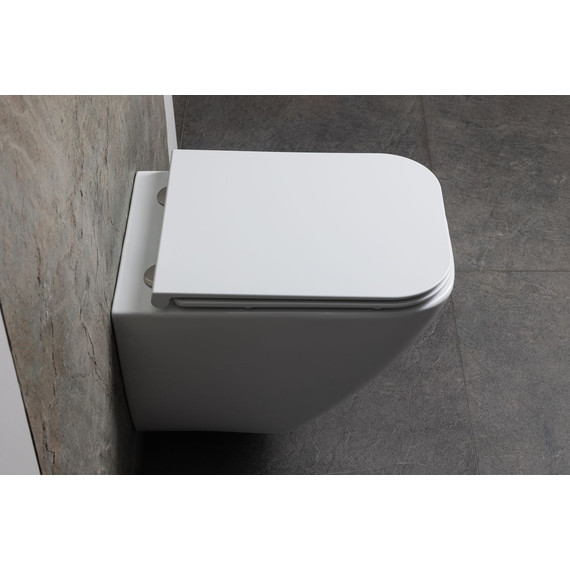 Унитаз подвесной безободковый Allen Brau Liberty 3 Tornado 4.33011.20 с тонкой крышкой микролифт (система смыва Торнадо) фото 21