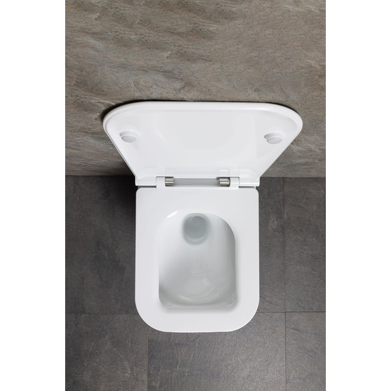 Унитаз подвесной безободковый Allen Brau Liberty 3 Tornado 4.33011.20 с тонкой крышкой микролифт (система смыва Торнадо) фото 18