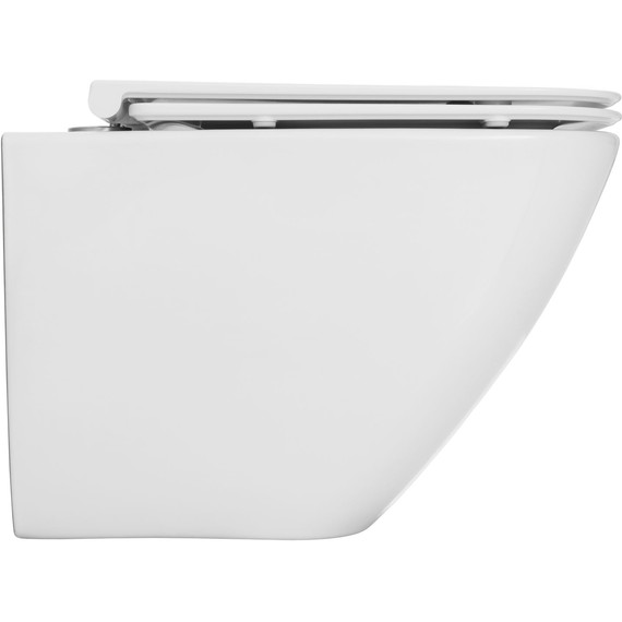 Унитаз подвесной безободковый Allen Brau Liberty 3 Tornado 4.33011.20 с тонкой крышкой микролифт (система смыва Торнадо) фото 2