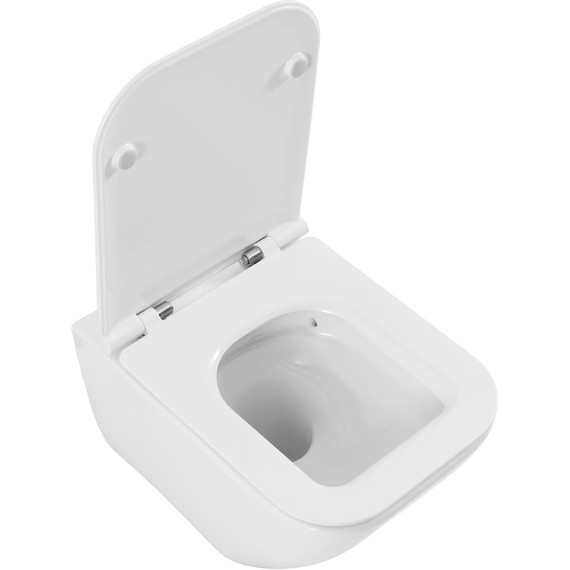 Унитаз подвесной безободковый Allen Brau Liberty 3 Tornado 4.33011.20 с тонкой крышкой микролифт (система смыва Торнадо) фото 6