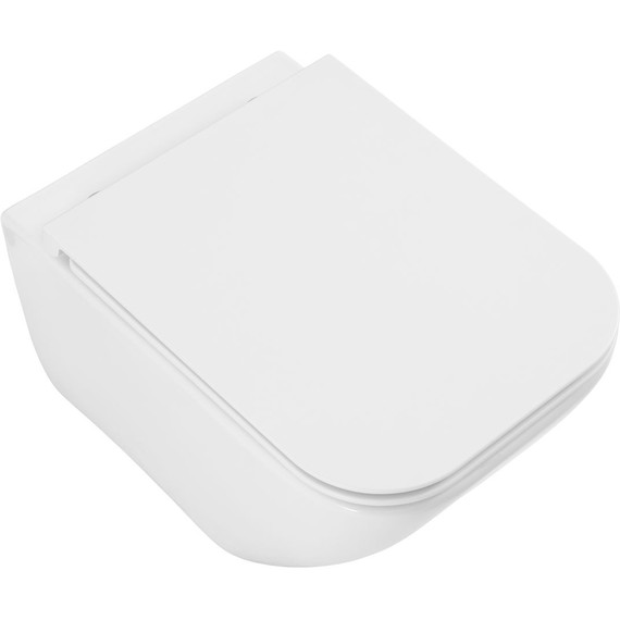 Унитаз подвесной безободковый Allen Brau Liberty 3 Tornado 4.33011.20 с тонкой крышкой микролифт (система смыва Торнадо) фото 3