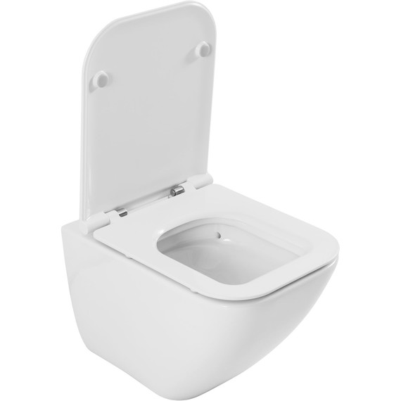 Унитаз подвесной безободковый Allen Brau Liberty 3 Tornado 4.33011.20 с тонкой крышкой микролифт (система смыва Торнадо) фото 7