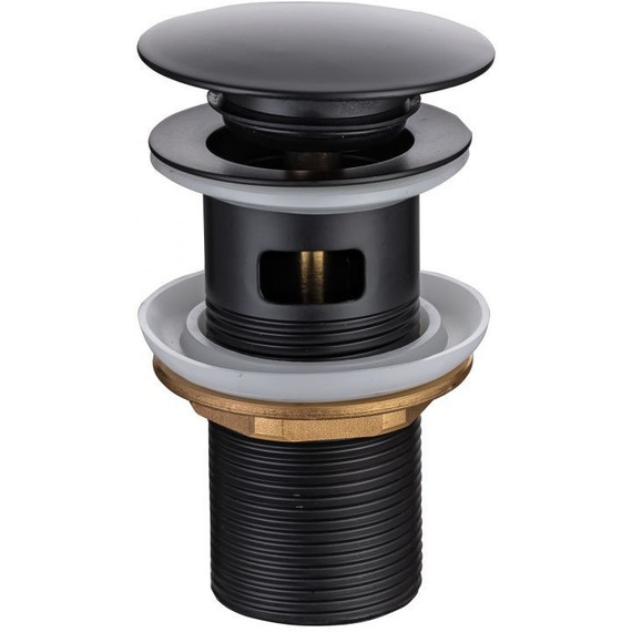 Донный клапан Allen Brau Priority 5.31023-31, чёрный матовый фото 