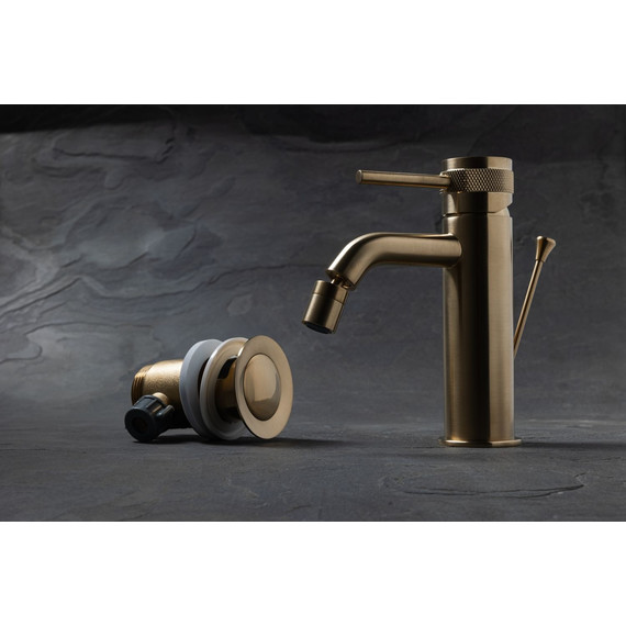 Смеситель для биде Allen Brau Priority 5.31A04-GB (с донным клапаном) золото фото 4