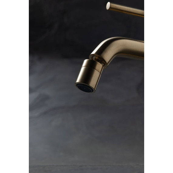 Смеситель для биде Allen Brau Priority 5.31A04-GB (с донным клапаном) золото фото 5