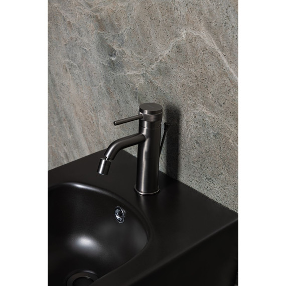 Смеситель для биде Allen Brau Priority 5.31A04-MG (с донным клапаном) графит браш фото 9