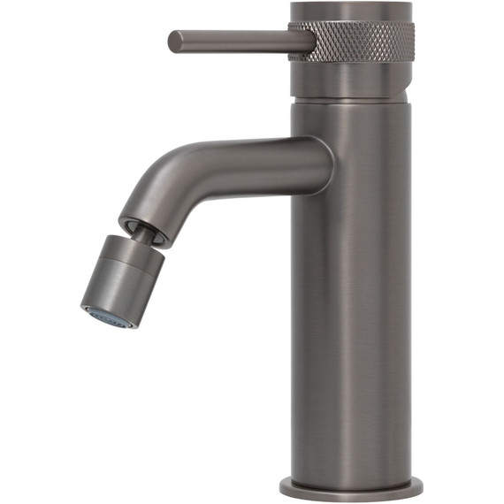 Смеситель для биде Allen Brau Priority 5.31A04-MG (с донным клапаном) графит браш фото 