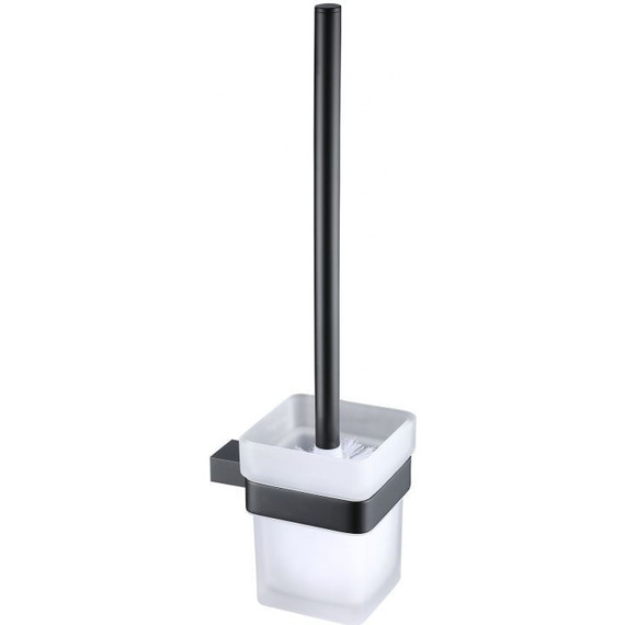 Ершик для унитаза Allen Brau Infinity 6.21008-31, цвет белый/чёрный матовый фото 