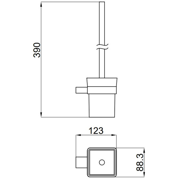 Ершик для унитаза Allen Brau Infinity 6.21008-31, цвет белый/чёрный матовый фото 4