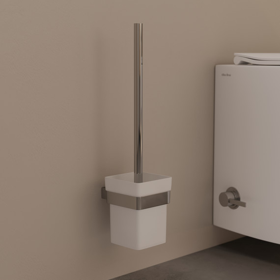 Ершик для унитаза Allen Brau Infinity 6.21008-31, цвет белый/чёрный матовый фото 2