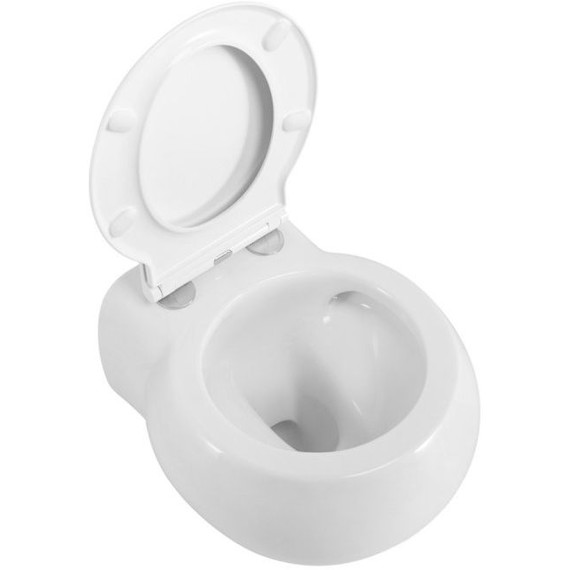 Унитаз подвесной безободковый Cezares Grande-Tor CZR-308-TH-TOR/SC с тонкой крышкой микролифт (система смыва Торнадо) фото 12