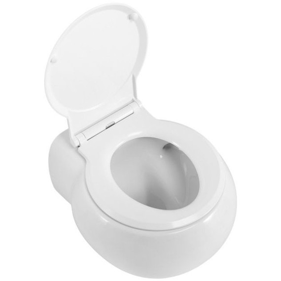 Унитаз подвесной безободковый Cezares Grande-Tor CZR-308-TH-TOR/SC с тонкой крышкой микролифт (система смыва Торнадо) фото 13