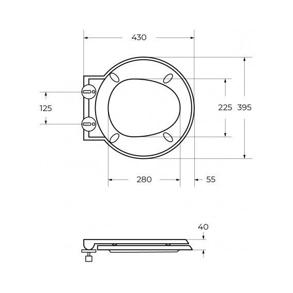 Унитаз подвесной безободковый Cezares Grande-Tor CZR-308-TH-TOR/SC с тонкой крышкой микролифт (система смыва Торнадо) фото 22