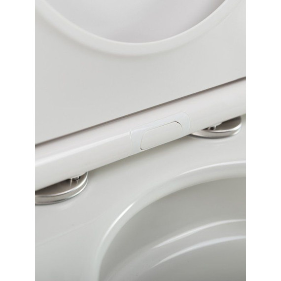 Унитаз-компакт безободковый Cezares Stylus-Tor CZR-538-CP-TOR с тонкой крышкой микролифт (система смыва Торнадо) фото 11