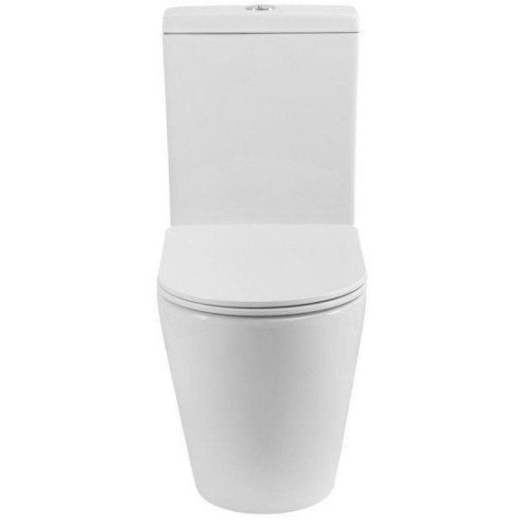 Унитаз-компакт безободковый Cezares Stylus-Tor CZR-538-CP-TOR с тонкой крышкой микролифт (система смыва Торнадо) фото 15