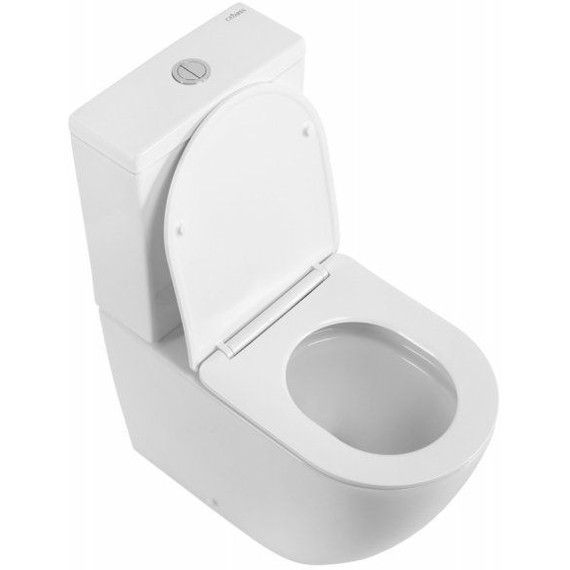 Унитаз-компакт безободковый Cezares Stylus-Tor CZR-538-CP-TOR с тонкой крышкой микролифт (система смыва Торнадо) фото 6