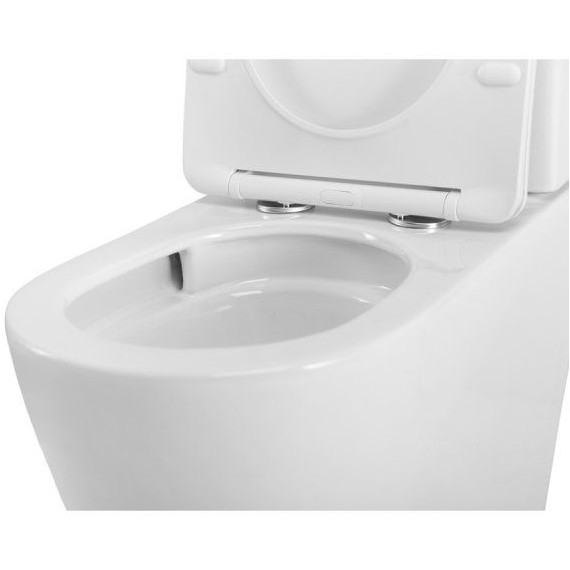 Унитаз-компакт безободковый Cezares Stylus-Tor CZR-538-CP-TOR с тонкой крышкой микролифт (система смыва Торнадо) фото 8