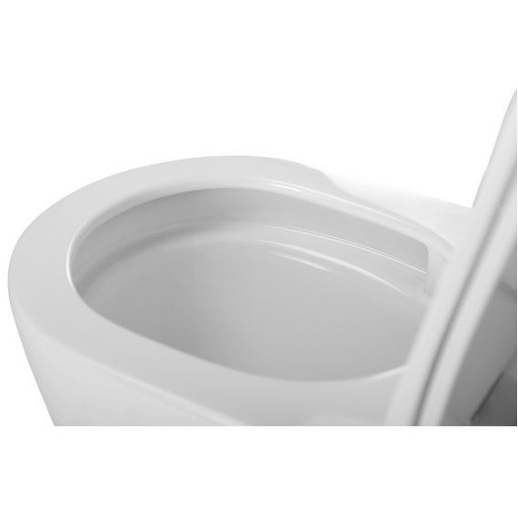 Унитаз-компакт безободковый Cezares Stylus-Tor CZR-538-CP-TOR с тонкой крышкой микролифт (система смыва Торнадо) фото 9