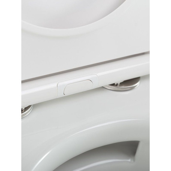 Унитаз подвесной безободковый Cezares Stylus-Tor 2.0 CZR-546-TH-TOR/SC с тонкой крышкой микролифт (система смыва Торнадо) фото 10