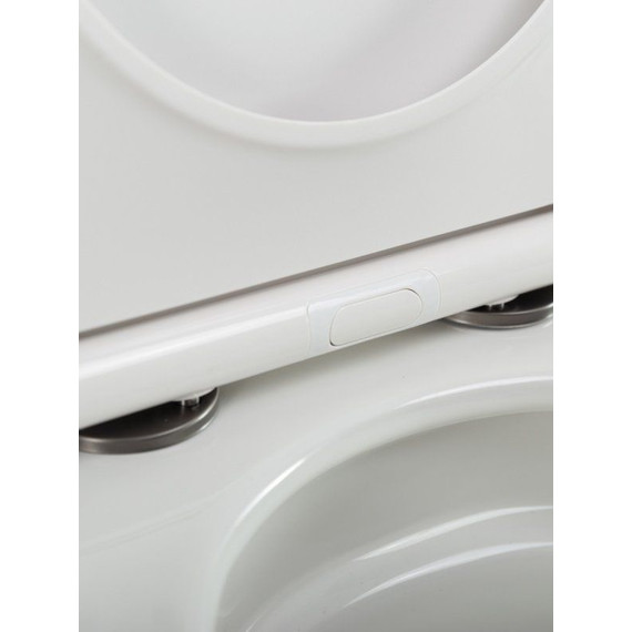 Унитаз подвесной безободковый Cezares Stylus-Tor 2.0 CZR-546-TH-TOR/SC с тонкой крышкой микролифт (система смыва Торнадо) фото 12