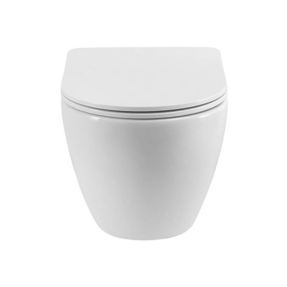 Унитаз подвесной безободковый Cezares Stylus-Tor 2.0 CZR-546-TH-TOR/SC с тонкой крышкой микролифт (система смыва Торнадо) фото 13