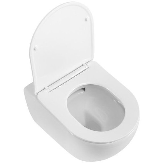 Унитаз подвесной безободковый Cezares Stylus-Tor 2.0 CZR-546-TH-TOR/SC с тонкой крышкой микролифт (система смыва Торнадо) фото 5