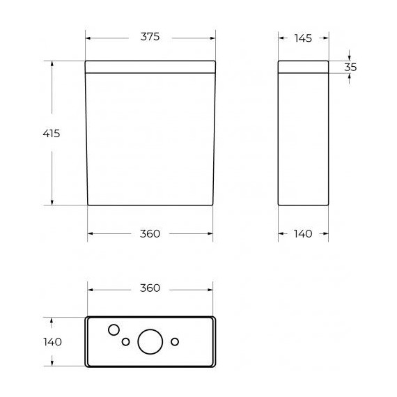 Унитаз-компакт безободковый Cezares Liner-Tor CZR-6726-CP-TOR/SC с тонкой крышкой микролифт (система смыва Торнадо) фото 15