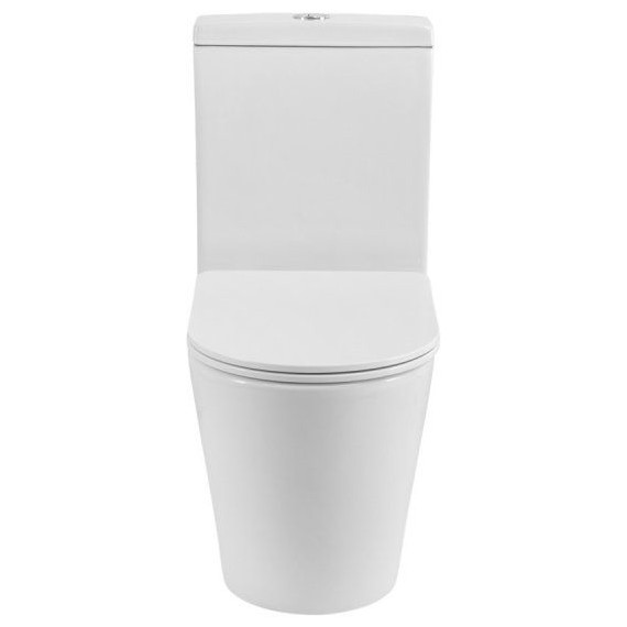 Унитаз-компакт безободковый Cezares Liner-Tor CZR-6726-CP-TOR/SC с тонкой крышкой микролифт (система смыва Торнадо) фото 2