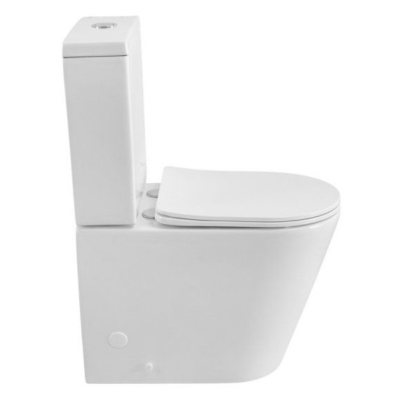 Унитаз-компакт безободковый Cezares Liner-Tor CZR-6726-CP-TOR/SC с тонкой крышкой микролифт (система смыва Торнадо) фото 3