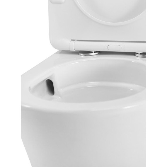 Унитаз-компакт безободковый Cezares Liner-Tor CZR-6726-CP-TOR/SC с тонкой крышкой микролифт (система смыва Торнадо) фото 8