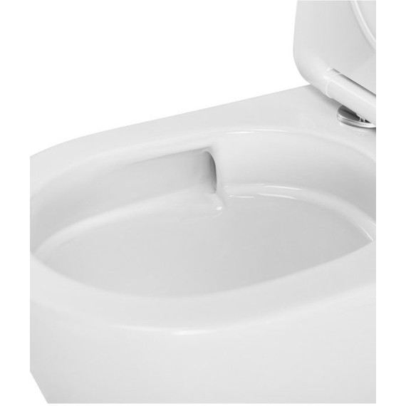 Унитаз-компакт безободковый Cezares Liner-Tor CZR-6726-CP-TOR/SC с тонкой крышкой микролифт (система смыва Торнадо) фото 9