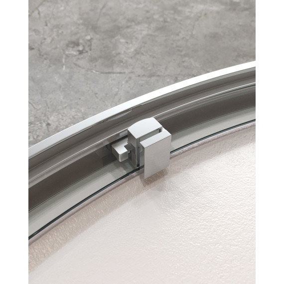 Душевое ограждение Cezares 90х90 см MOLVENO-R-1-90-C-Cr-IV, хром/прозрачное фото 5