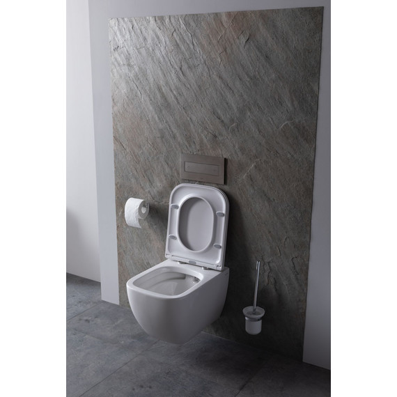 Унитаз подвесной безободковый Allen Brau Infinity 4.21004.20 с крышкой микролифт фото 16