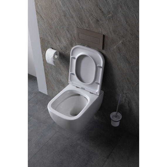 Унитаз подвесной безободковый Allen Brau Infinity 4.21004.20 с крышкой микролифт фото 17