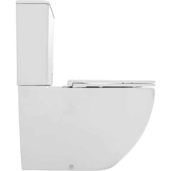 Унитаз-компакт безободковый Allen Brau Priority Tornado 4.31006.20 с тонкой крышкой микролифт (система смыва Торнадо) фото 2