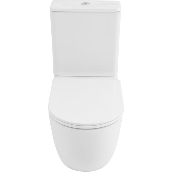 Унитаз-компакт безободковый Allen Brau Priority Tornado 4.31006.20 с тонкой крышкой микролифт (система смыва Торнадо) фото 4