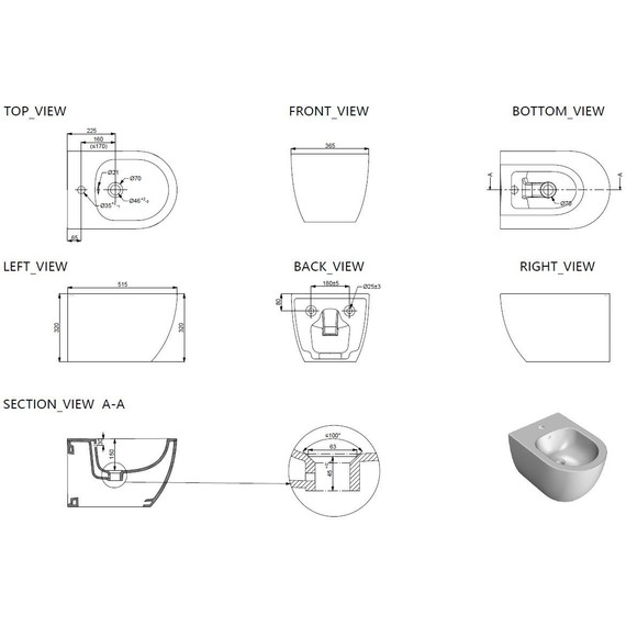 Биде подвесное Allen Brau Priority 4.31012.20 фото 15