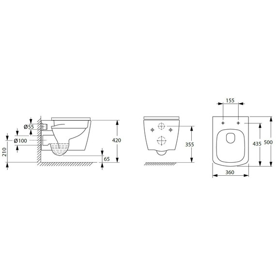 Унитаз подвесной безободковый Allen Brau Liberty 4.33004.20 с крышкой микролифт фото 29