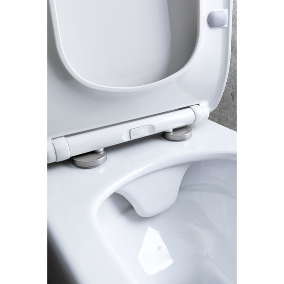 Унитаз подвесной безободковый Allen Brau Liberty 4.33007.20 с тонкой крышкой микролифт фото 23