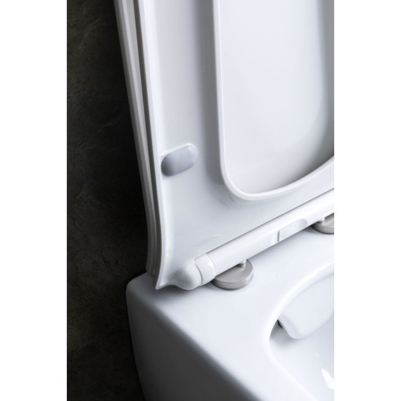 Унитаз подвесной безободковый Allen Brau Liberty 4.33007.20 с тонкой крышкой микролифт фото 24