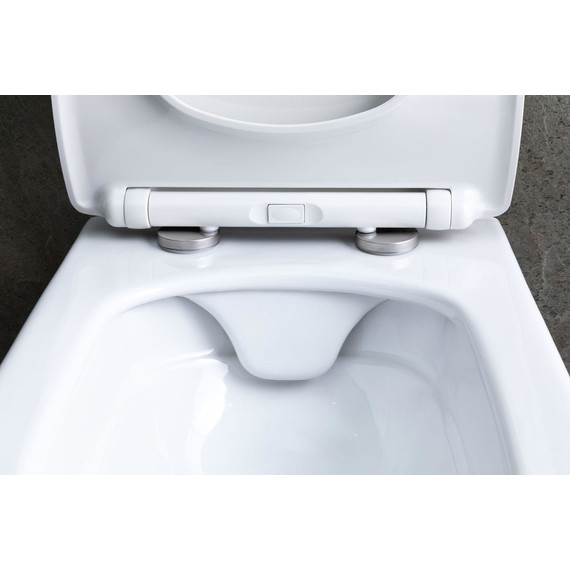 Унитаз подвесной безободковый Allen Brau Liberty 4.33007.20 с тонкой крышкой микролифт фото 26