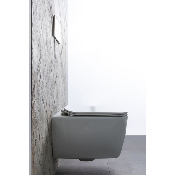 Унитаз подвесной безободковый Allen Brau Liberty 4.33007.20 с тонкой крышкой микролифт фото 29