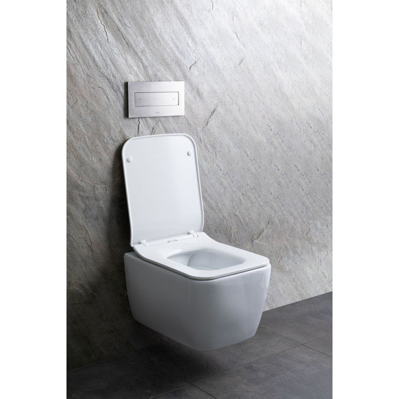 Унитаз подвесной безободковый Allen Brau Liberty 4.33007.20 с тонкой крышкой микролифт фото 33