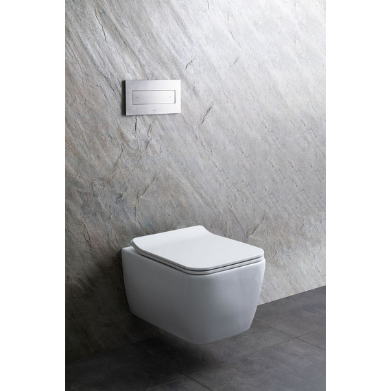 Унитаз подвесной безободковый Allen Brau Liberty 4.33007.20 с тонкой крышкой микролифт фото 34