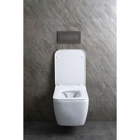 Унитаз подвесной безободковый Allen Brau Liberty 4.33007.20 с тонкой крышкой микролифт фото 35