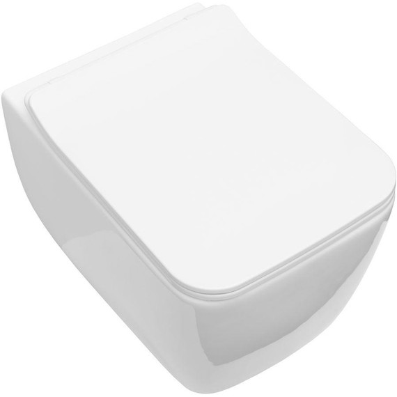 Унитаз подвесной безободковый Allen Brau Liberty 4.33007.20 с тонкой крышкой микролифт фото 6